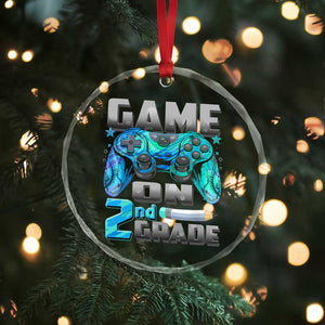 Back to School 2nd Grade Gamer Crystal Glass Ornament Boys Kids Back To School First Day TS10 Print Your Wear
