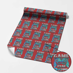 Back to School 2nd Grade Gamer Wrapping Paper Roll Boys Kids Back To School First Day TS10 Red Print Your Wear
