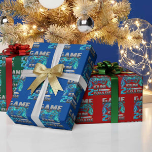 Back to School 2nd Grade Gamer Wrapping Paper Roll Boys Kids Back To School First Day TS10 Print Your Wear