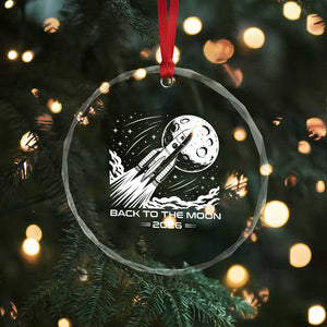 Back To The Moon Crystal Glass Ornament Space Exploration Moon Journey 2026 TS12 Print Your Wear