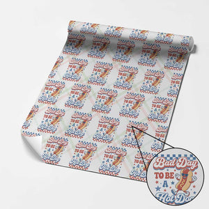 Bad Day To Be A Hot Dog Wrapping Paper Roll Hotdog Lover Wiener 4th Of July TS10 Christmas Plaid Print Your Wear