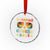 Bahamas Cruise Crystal Glass Ornament Cruisin Together Matching Family Cruise 2025 TS10 Transparent Glass 3'' Circle Print Your Wear