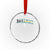 Bahamas Flag Crystal Glass Ornament Caribbean Hibiscus Flower Beach Summer Vacation TS10 Transparent Glass 3'' Circle Print Your Wear