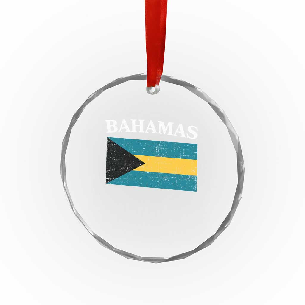 Bahamas Flag Crystal Glass Ornament Retro Vintage Bahamian Gifts TS10 Print Your Wear