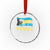 Bahamas Flag Crystal Glass Ornament Tropical Island Palm Trees Bahamian Gifts TS10 Transparent Glass 3'' Circle Print Your Wear