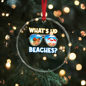 Bahamas Swimming Pigs Crystal Glass Ornament Pig Swim Caribbean Beach Summer Vacation TS10 Print Your Wear