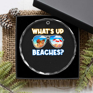 Bahamas Swimming Pigs Crystal Glass Ornament Pig Swim Caribbean Beach Summer Vacation TS10 Print Your Wear