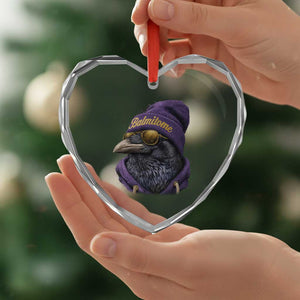 Baltimore Heart Crystal Glass Ornament Vintage Maryland Edgar Allan Poe Raven Game Day TS10 Print Your Wear