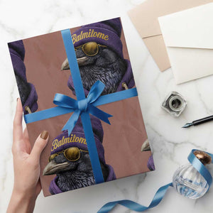 Baltimore Wrapping Paper Roll Vintage Maryland Edgar Allan Poe Raven Game Day TS10 Mocha Print Your Wear