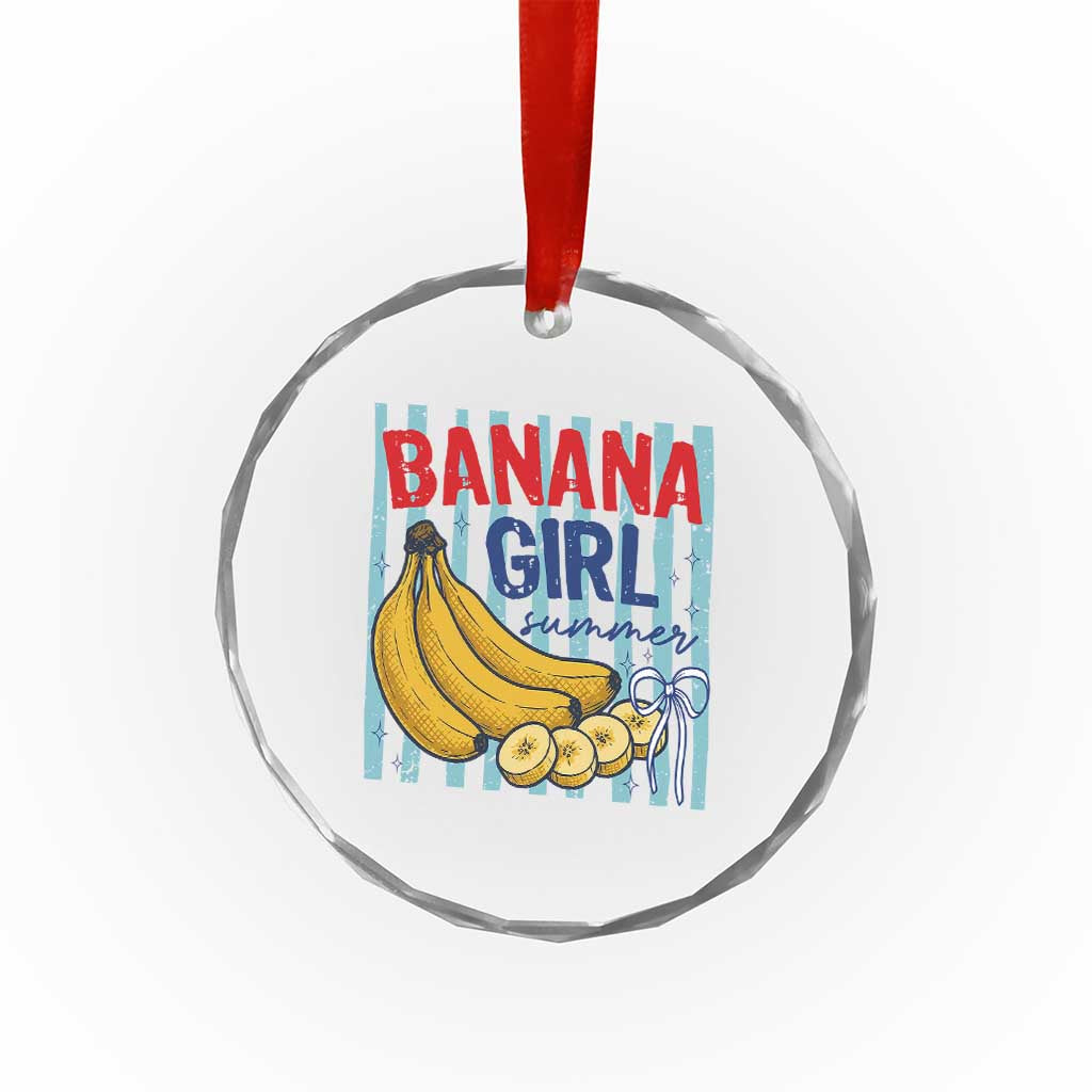 Banana Girl Summer Crystal Glass Ornament Summer Fruit Beach Vacation TS14 Print Your Wear