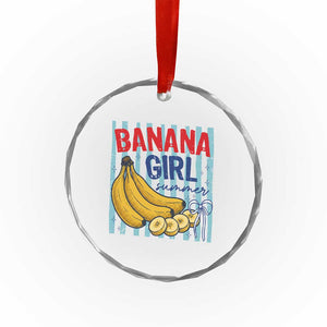Banana Girl Summer Crystal Glass Ornament Summer Fruit Beach Vacation TS14 Print Your Wear