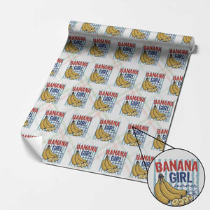 Banana Girl Summer Wrapping Paper Roll Summer Fruit Beach Vacation TS14 Christmas Plaid Print Your Wear