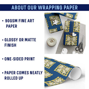 Bananas Coquette Bow Wrapping Paper Roll Retro Banana Lovers Women Girls Kids TS10 Print Your Wear
