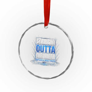 Baptism Crystal Glass Ornament Straight Outta Water Christian Baptized TS10 Print Your Wear