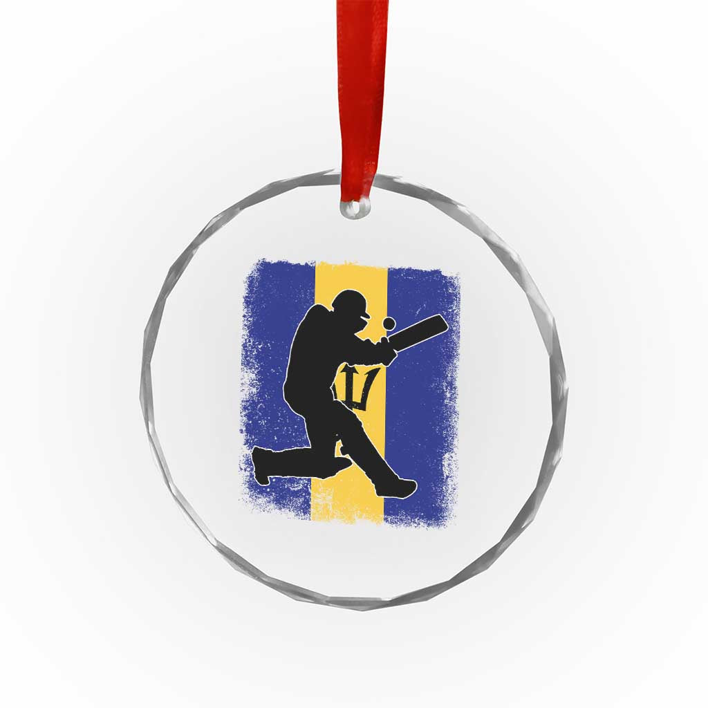 Barbados Cricket Crystal Glass Ornament Retro Vintage Sport Bajan Flag West Indies Cricket Fan TS10 Print Your Wear