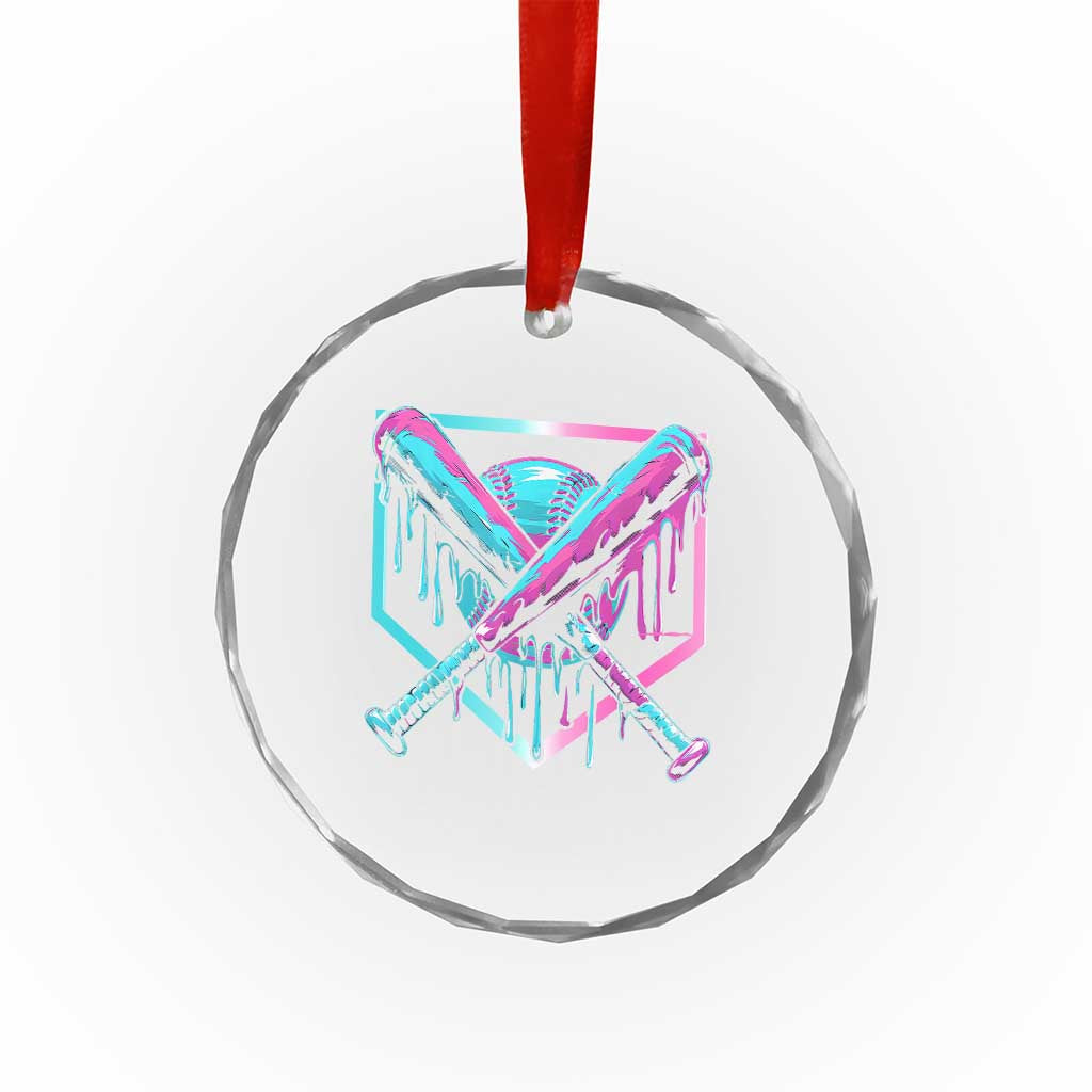 Baseball Drip Ice Cream Dripping Crystal Glass Ornament TS02 Print Your Wear