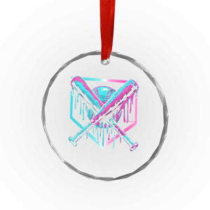 Baseball Drip Ice Cream Dripping Crystal Glass Ornament TS02 Print Your Wear