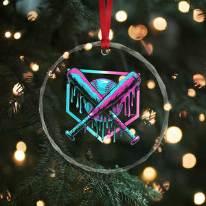 Baseball Drip Ice Cream Dripping Crystal Glass Ornament TS02 Print Your Wear