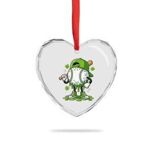 Baseball Drip Icecream Heart Crystal Glass Ornament Youth Boy St Patricks Day Shamrock Green TS10 Print Your Wear