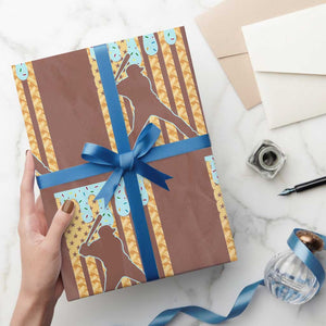 Baseball Drip Wrapping Paper Roll Dripping Ice Cream Sprinkles American Flag Boys TS10 Mocha Print Your Wear