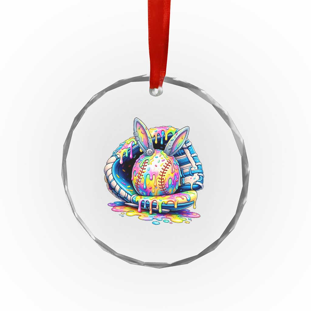 Baseball Easter Crystal Glass Ornament Drip Ice Cream Sprinkles Baseball Glove TS14 Print Your Wear