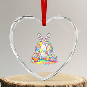 Baseball Easter Drip Ice Cream Sprinkles Egg Gift Heart Crystal Glass Ornament TS14 Transparent Glass 3'' Heart Print Your Wear