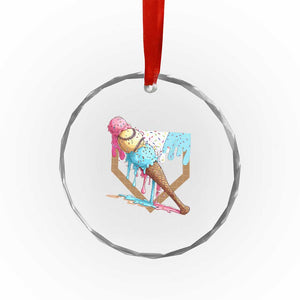 Baseball Home Ice Cream Dripping Crystal Glass Ornament TS02 Print Your Wear