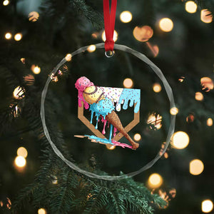 Baseball Home Ice Cream Dripping Crystal Glass Ornament TS02 Print Your Wear