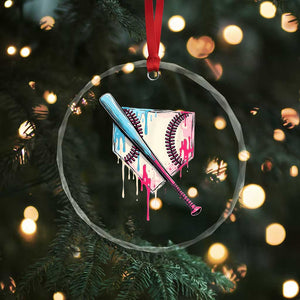 Baseball Home Plate Drip With Sprinkles Crystal Glass Ornament TS02 Print Your Wear