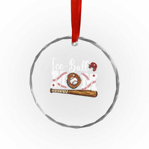 Baseball Mom Crystal Glass Ornament Tee Ball Mama Funny Mother's Day TS11 Print Your Wear