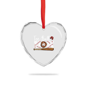 Baseball Mom Heart Crystal Glass Ornament Tee Ball Mama Funny Mother's Day TS11 Print Your Wear