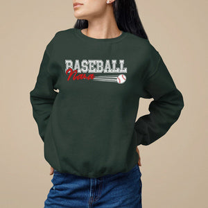 Baseball Mom Sweatshirt I'm Not Yelling This is My Baseball Nana Voice TS09 Dark Forest Green Printyourwear
