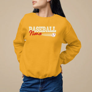 Baseball Mom Sweatshirt I'm Not Yelling This is My Baseball Nana Voice TS09 Gold Printyourwear
