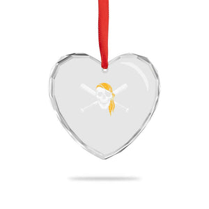 Baseball Pirate Skull Heart Crystal Glass Ornament Retro Vintage Cross Baseball Bats TS10 Print Your Wear