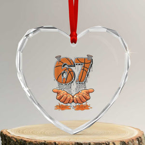 Basketball 67 Six Seven Funny Gen Alpha Meme Drip Heart Crystal Glass Ornament TS11 Transparent Glass 3'' Heart Print Your Wear