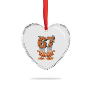 Basketball 67 Six Seven Funny Gen Alpha Meme Drip Heart Crystal Glass Ornament TS11 Print Your Wear