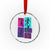 Basketball Girls Crystal Glass Ornament Retro Neon Girl Dunk Hoop Sports TS10 Transparent Glass 3'' Circle Print Your Wear