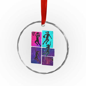 Basketball Girls Crystal Glass Ornament Retro Neon Girl Dunk Hoop Sports TS10 Print Your Wear