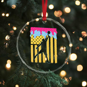 Basketball Ice Cream Drip American Flag Youth Players Crystal Glass Ornament TS11 Print Your Wear
