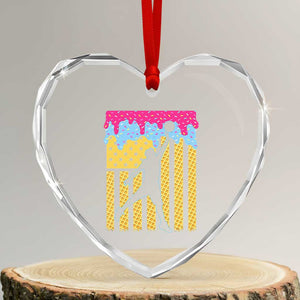 Basketball Ice Cream Drip American Flag Youth Players Heart Crystal Glass Ornament TS11 Transparent Glass 3'' Heart Print Your Wear