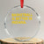 Basketball Is Better in Indiana Crystal Glass Ornament Bold Yellow Statement Hoosier Hoops Fans TS02 Transparent Glass 3'' Circle Print Your Wear