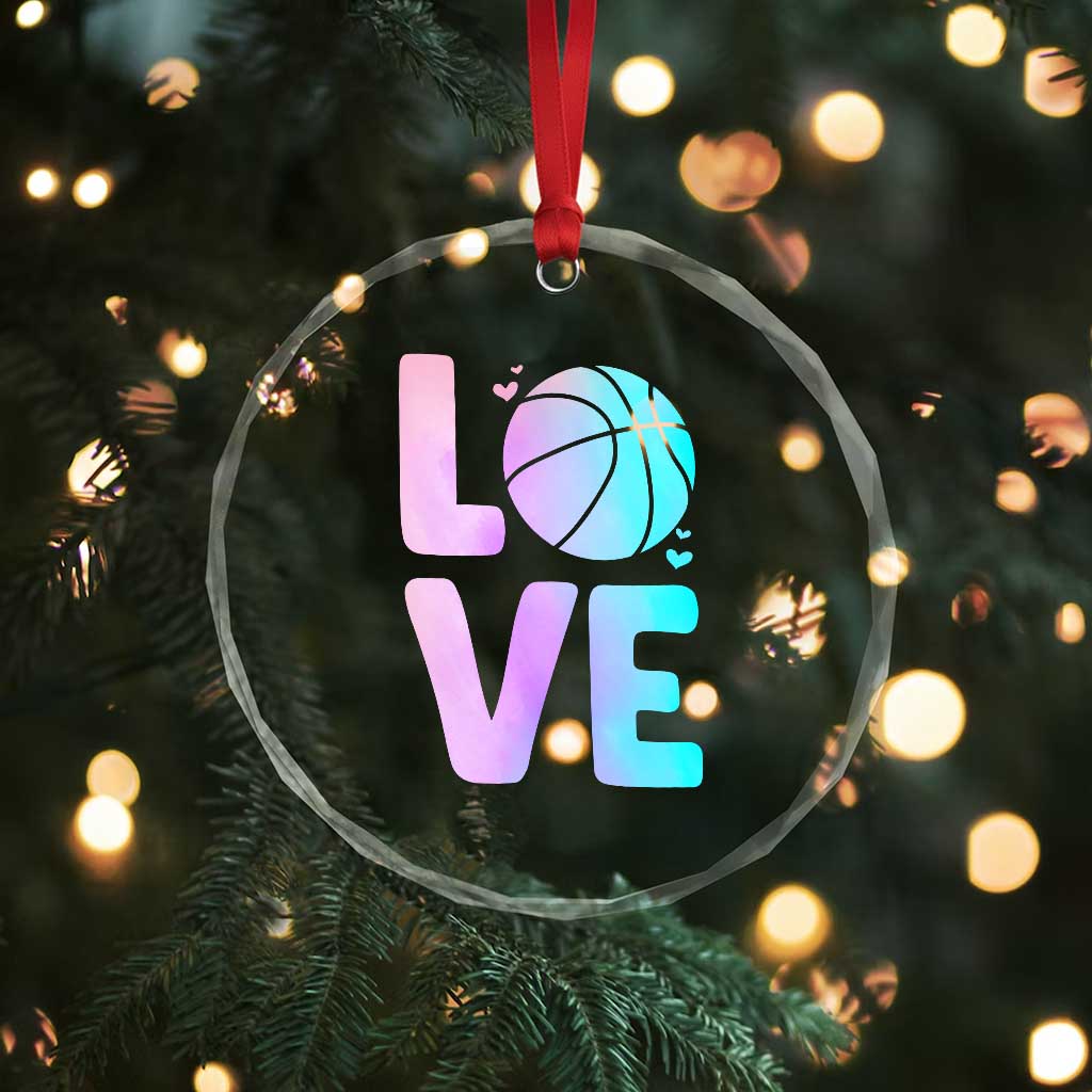 Basketball Lovers Crystal Glass Ornament Basketball Mom Sports Fan TS10 Print Your Wear