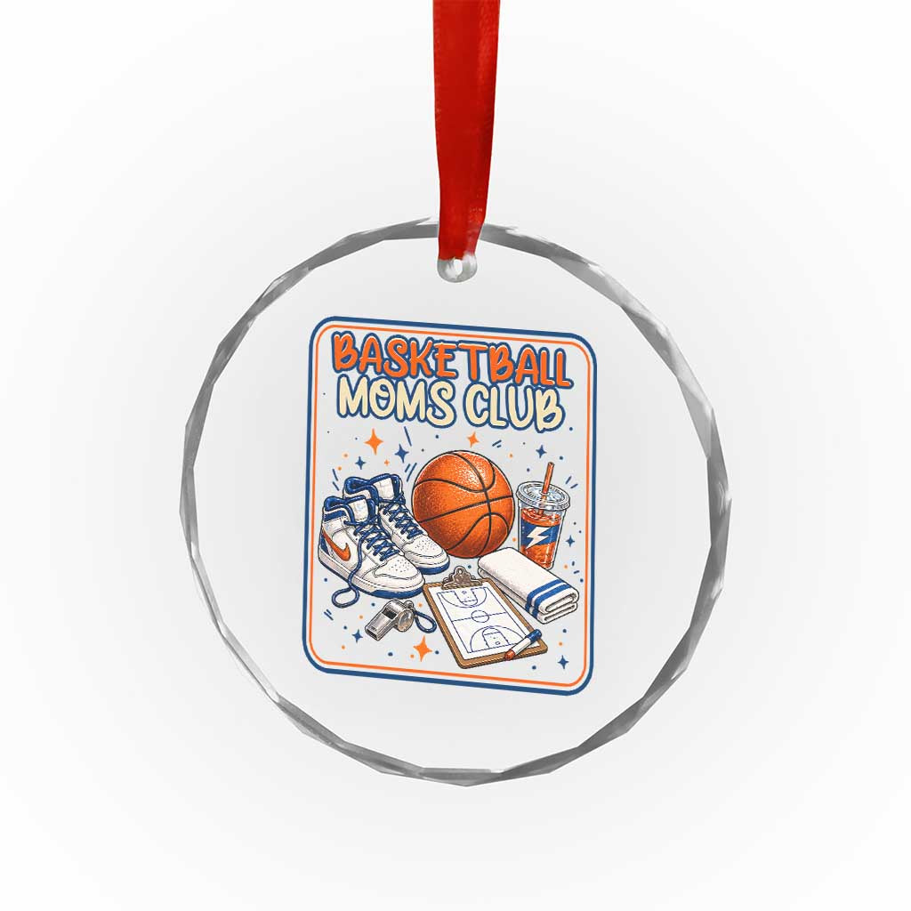 Basketball Moms Club Crystal Glass Ornament Funny Mother’s Day Gift TS14 Print Your Wear