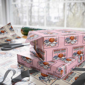 Basketball Moms Club Wrapping Paper Roll Funny Mother’s Day Gift TS14 Light Pink Print Your Wear