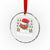 Basketball Xmas Crystal Glass Ornament Funny Merry Swishmas Sports TS12 Transparent Glass 3'' Circle Print Your Wear