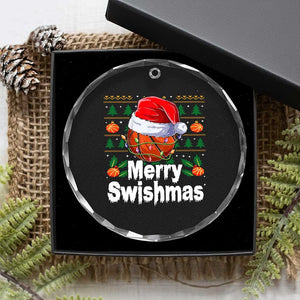 Basketball Xmas Crystal Glass Ornament Funny Merry Swishmas Sports TS12 Print Your Wear