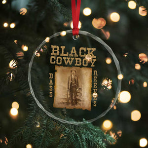 Bass Reeves Crystal Glass Ornament Black Cowboy Western Legend Vintage TS02 Print Your Wear