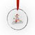 Bavarian Pin Up Girl Lausmadl Crystal Glass Ornament Oktoberfest Edelweiss Flowers TS02 Transparent Glass 3'' Circle Print Your Wear