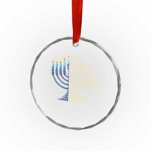 Be A Light Hanukkah Crystal Glass Ornament TS09 Print Your Wear