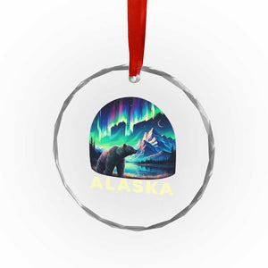 Bear Alaska Crystal Glass Ornament Alaskan Night Sky Northern Lights Aurora TS10 Print Your Wear